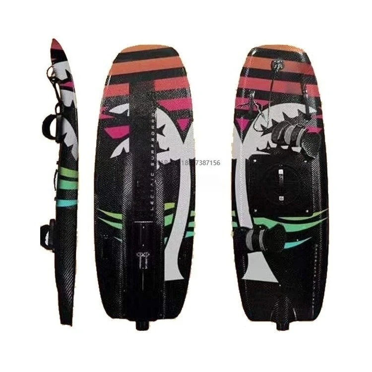 High-power carbon fiber and EPP surfboard with 72v lithium battery electric charging board