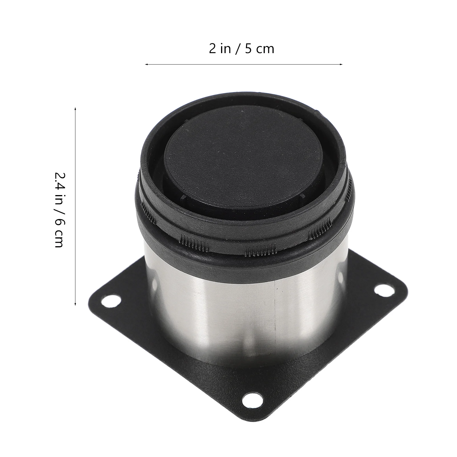 

4Pcs Stainless Steel Adjustable Furniture Legs Silver Black Round Feet for DIY Cabinets Shelves 60x50mm 200-250kg