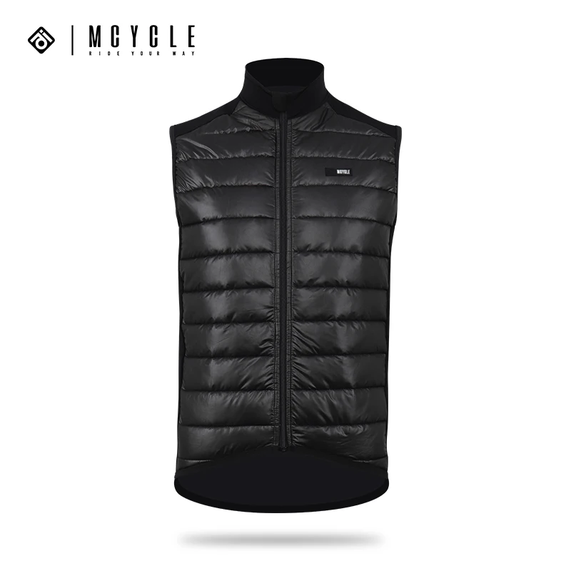 Mcycle Winter Fleece Warm Winterize Self Heating Bicycle Vest Lightweight Padded Cycling Vest Windbreak Cycling Gilet Down Vest