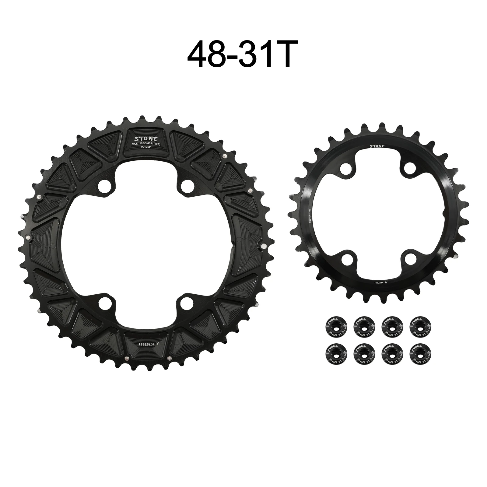 シマノ GRX 用 ダブルチェーンリング 46-30T 48-33T