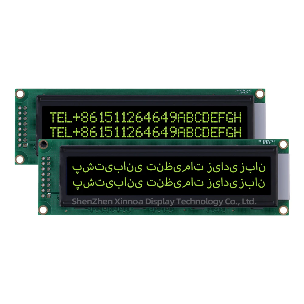 Multi Language Module Serial Port Screen AIP31066 BTN Black Film White Text Farsi 2402A COB Monochrome Character Screen