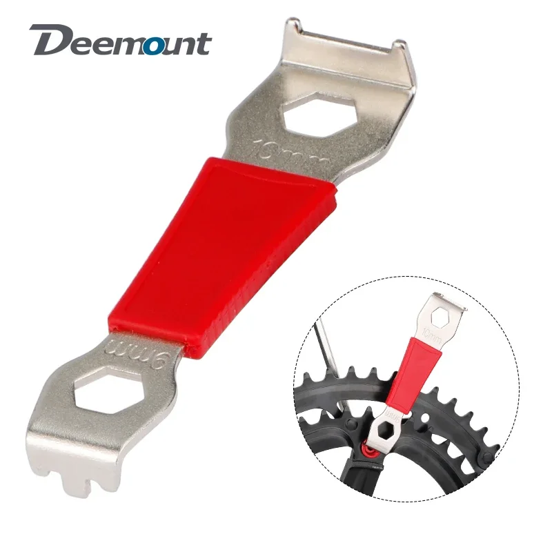 Bicycle Crank Chainring Wheel Slotted Nut Spanner Installation Removal Tool M9 M10 Bolts Wrench MTB Bike Repair Tool