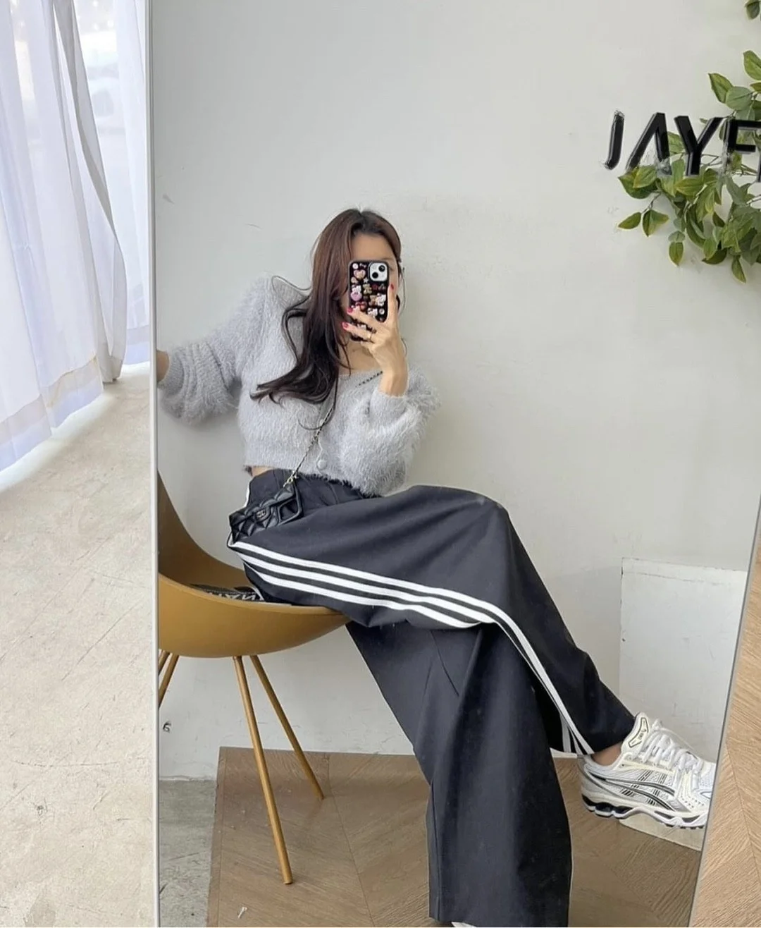 High Waist Wide Leg Casual Pants Women's Retro Two Button Dstring Trousers Tee Bars Splicing Floor Length Commute Sle