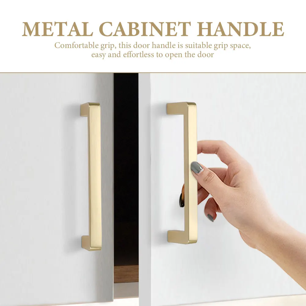 

Metal Drawer Door Handle U-Shaped Cabinet Handle Durable Pull for Wardrobe Closet Kitchen Doors Drawer Door Accessory