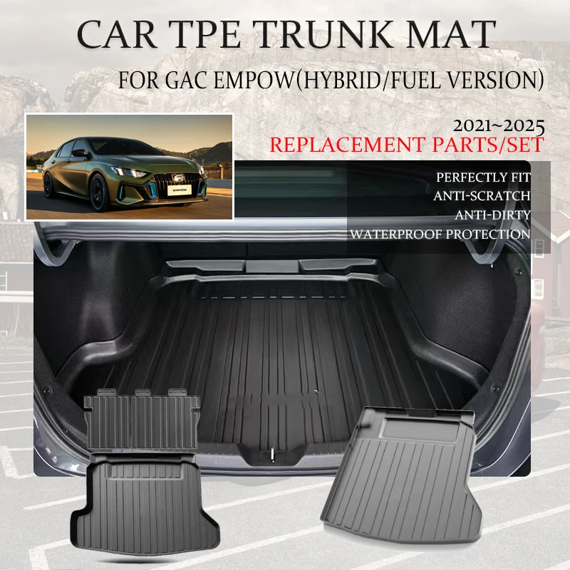 

Car Trunk Mats For GAC Empow Trumpchi Empow 2021 2022 2023 2024 2025 Hybrid Fuel TPE Boot Carpets Storage Pads Auto Accessories