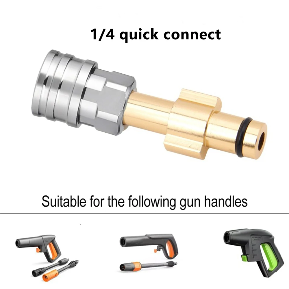 Imagem -03 - Conector Rápido de Lavadora de Pressão Adaptador de Bocal de Arruela de Espuma Lance para Karcher Bosch Lavor Aço Inoxidável