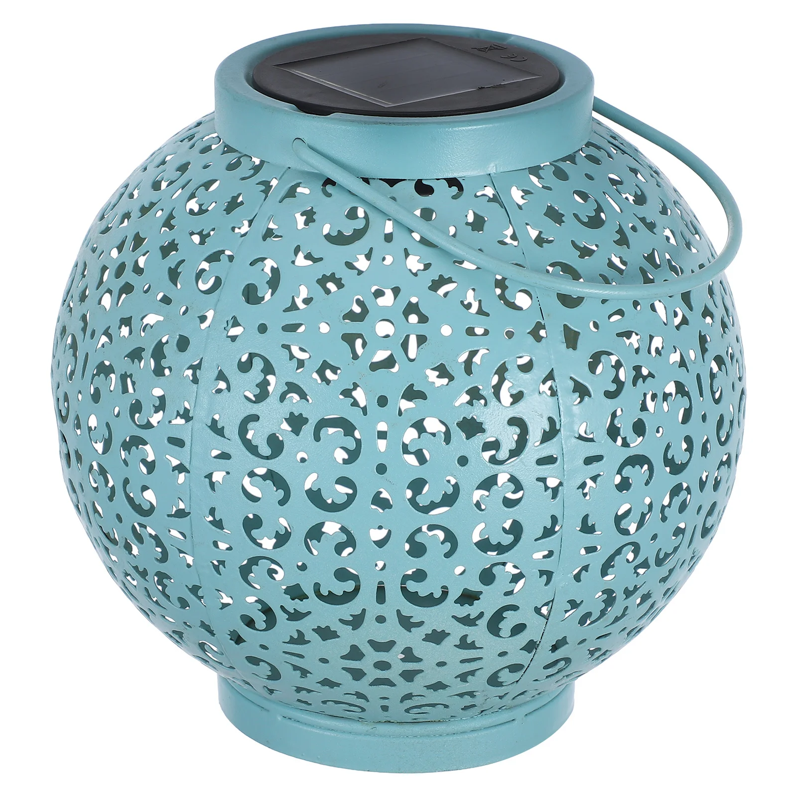 

Solar Projection Lamp Hollow Iron Art Design Intelligent Light Control Night Mood Light for Garden Pathway Decoration