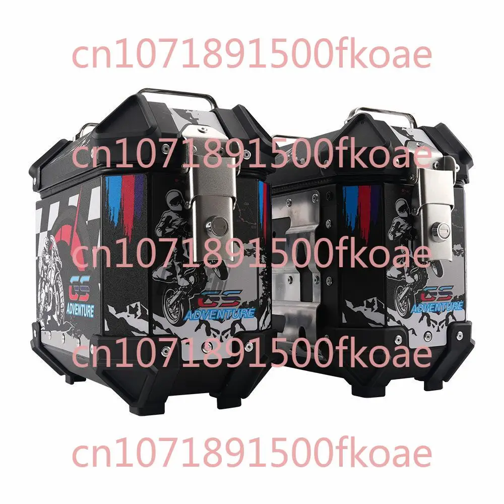 

Universal New 18L 28L/35L Motorcycle Aluminum Alloy Side Box Waterproof Anti-Collision Rear Box Travel Quick Release Three Boxes
