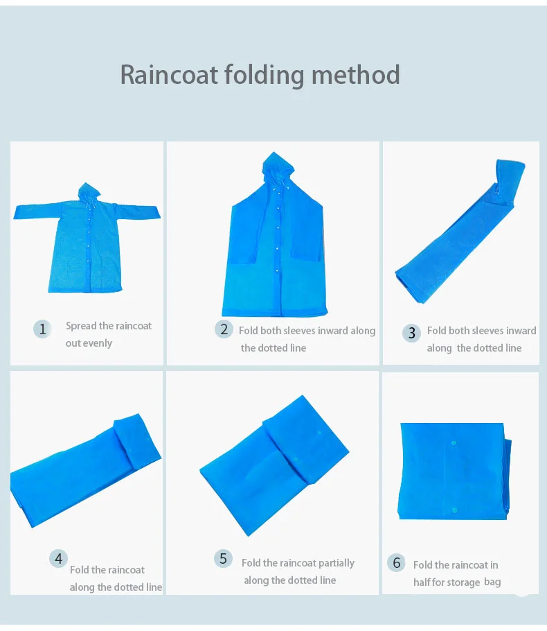 Regenmantel, verdickt, transparent, für Erwachsene, Herren und Damen, EVA-Regenmantel, Einweg-Poncho, Driften, Reisen, Outdoor-Produkte – Detail 10
