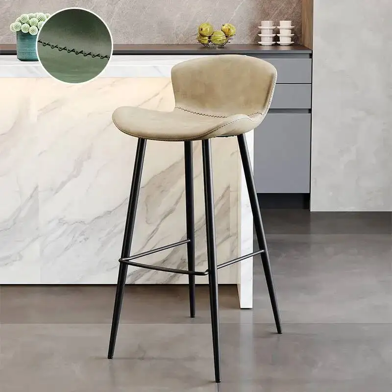 Modern Simple Stool Support Waterproof Bar Outdoor High Chair Stool Design Nordic Taburetes Altos Cocina Room Aesthetic Decor
