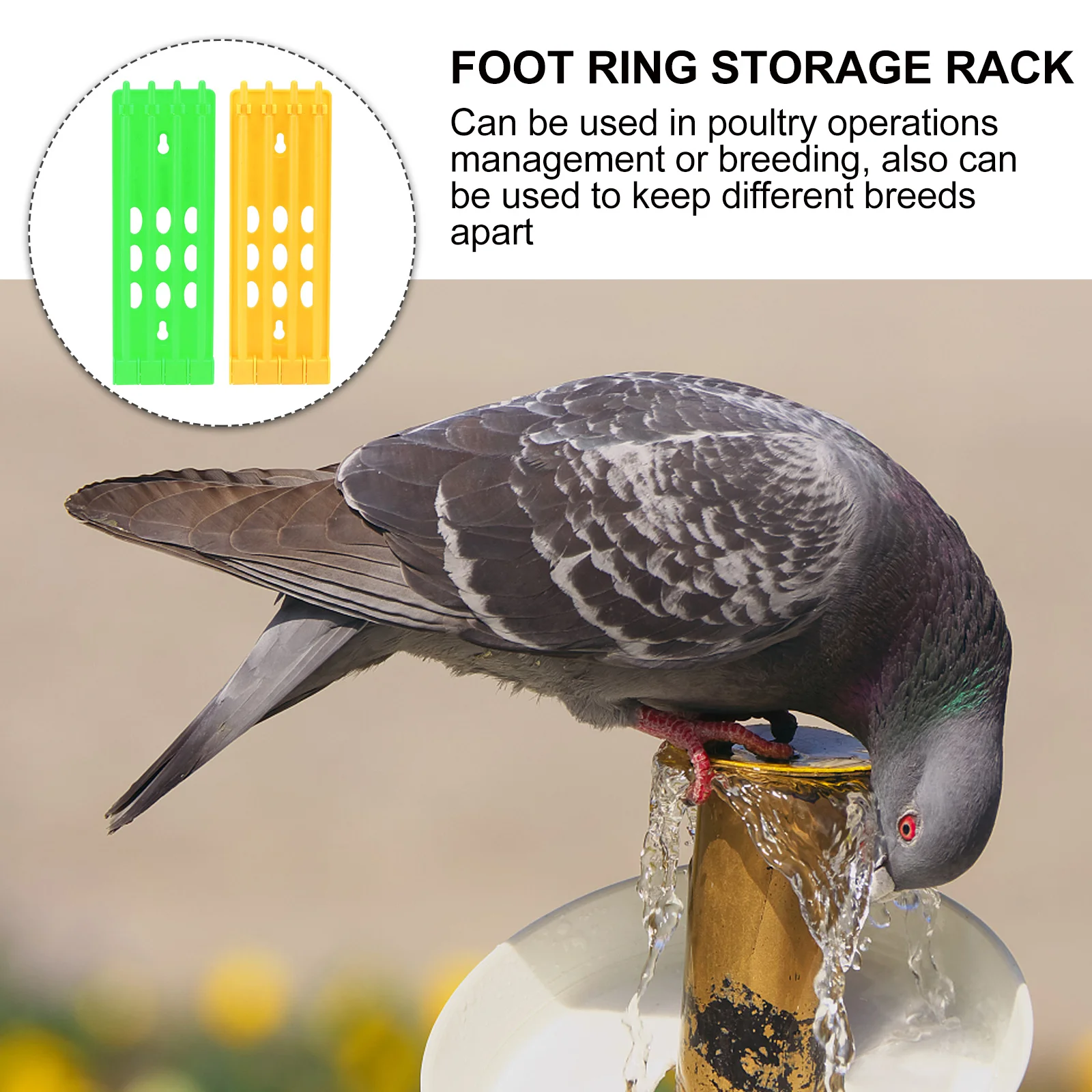 

2pcs Foot Ring Rack Durable Foot Ring Holder For Racing Pigeon Supply Homing Pigeon Accessories Storage Sorting Rack