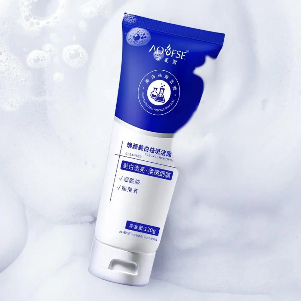 Facial Cleanser Hydrate Oil Control Deep Cleansing Removes Whitening Blackheads Pimples Cleanser Cleanser Foaming Blemish Z1V4