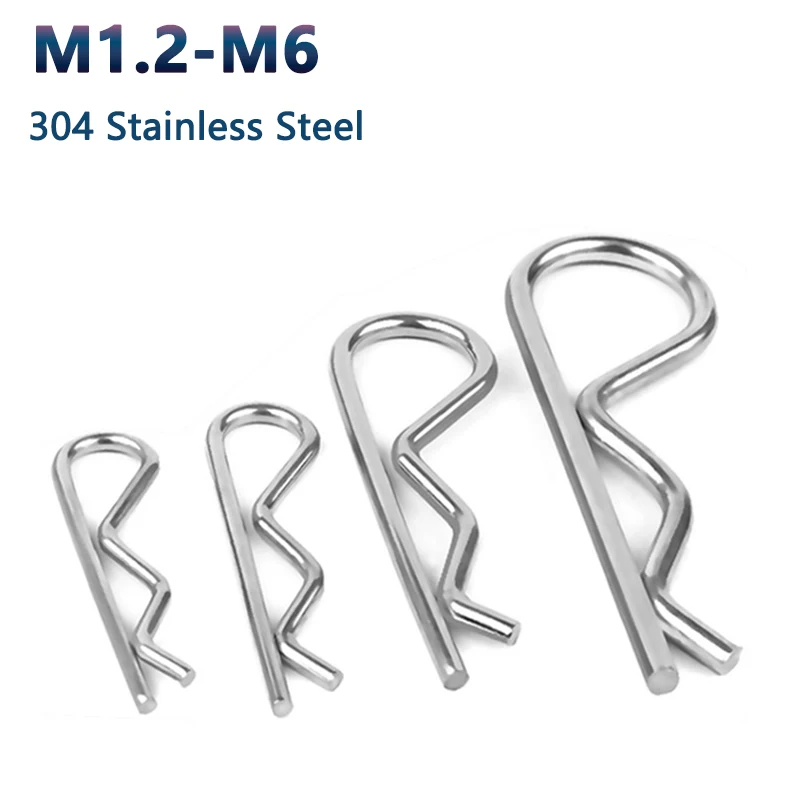 Stahl R-Federsteckstifte M1-M7 – Wellenformsplinte, Klemmen Für Auto & Co.
