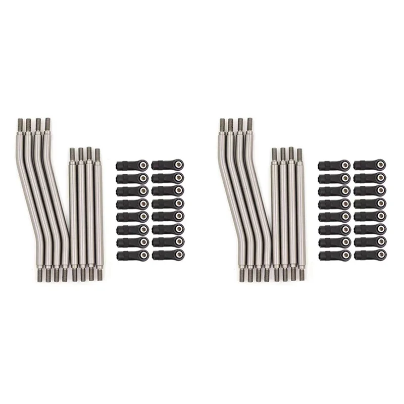 Varilla de enlace de suspensión de Metal 16X, varilla de tracción de dirección para Axial Capra AXI03004 1/10 coche trepador de control remoto, piezas de mejora