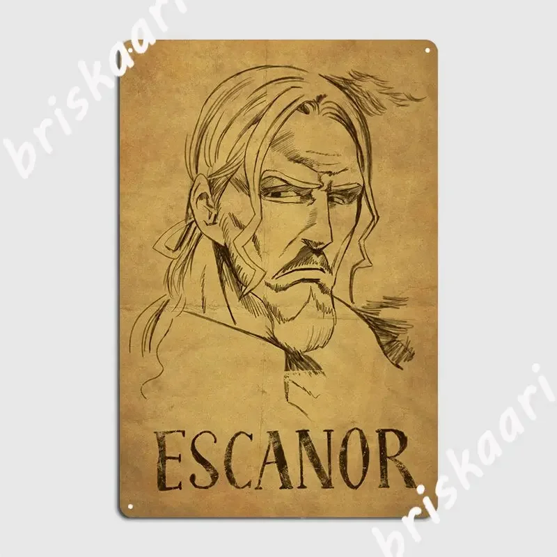 Escanor Wanted Metal Sign Wall Mural Printing Garage Club Poster Tin sign Posters