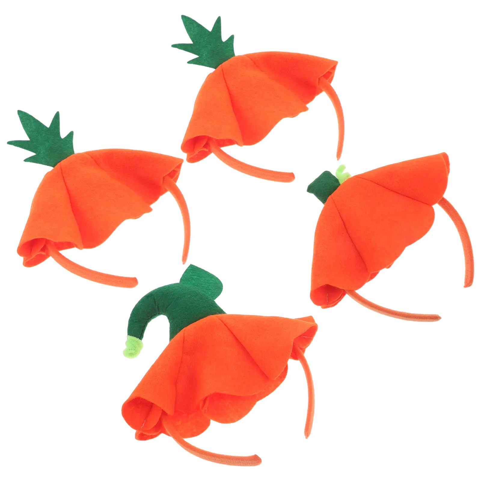 

Набор из 4 повязок на голову в виде тыквы для детей: аксессуары для волос на осенний фестиваль, костюмированные вечеринки, декорации для Дня благодарения и праздников урожая