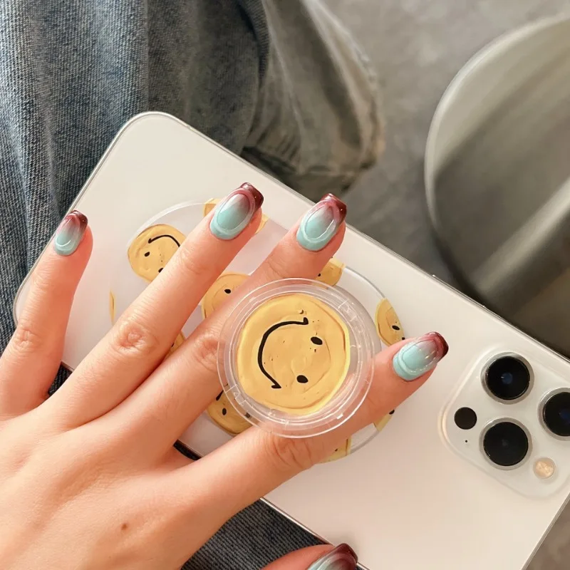 Super Sterke Magnetische Attractie Mobiele Telefoon Houder Nieuwe Schattige Cartoon Smiley Populair Model Voor Mannen En Vrouwen