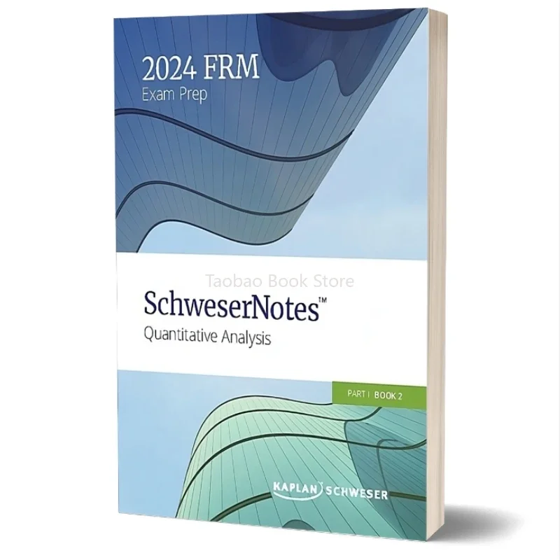 2024 FRM Level 1 Book 2 SchweserNotes Quantitative Analysis,Financial Risk Manager,English Notes Paper Textbook Libro Livre