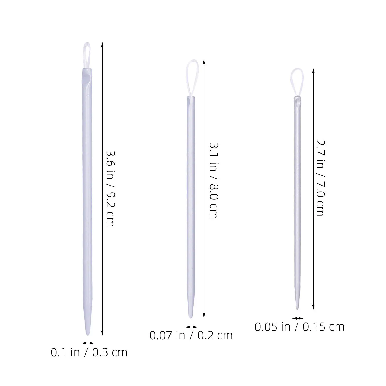 9Pcs Yarn Needle Set Nylon Large Eye Easy Threading Knitting Supplies for Beginners Crochet DIY Craft Weaving Needles