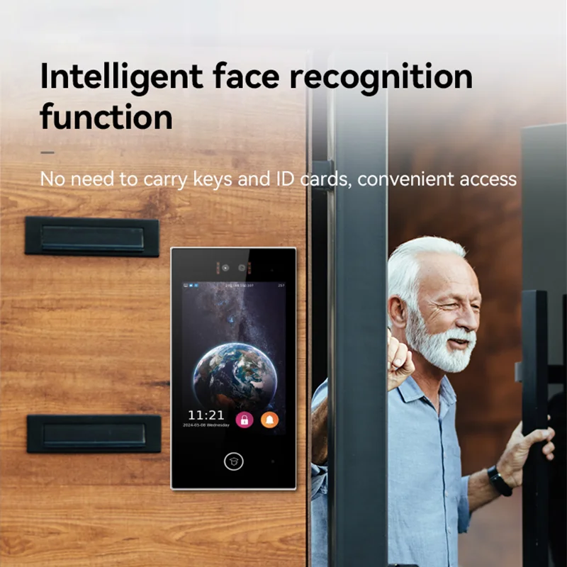 Tuya IPS 3D Face Recognition Apartment Building Intercom System Remotely Unlock The Main Entrance Gate Via Smart Life APP