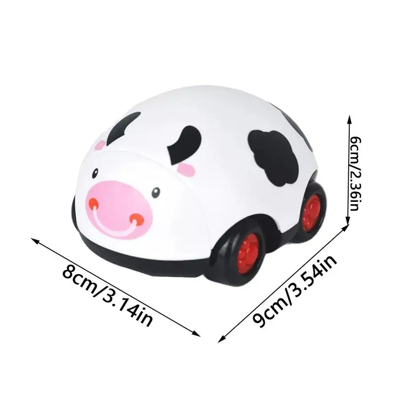 Cartoon Beetle Wind Up Cars High-quality Pull Back Cars Vehicle Educational Color Recognition Push And Go Back Car Toy For Kids