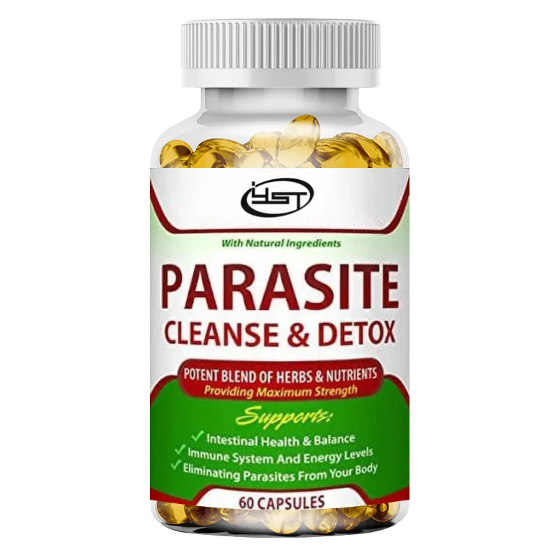 Intestinal Detox With Black Walnut, Wormwood & More - Eliminates Parasites & Other Intestinal Worms, 60 Capsules