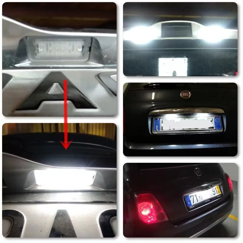 

For NISSAN Pathfinder Qashqai J10 J11 X-Trail Juke Xenon White Canbus Car Flashing Error Free LED Number License Plate Light