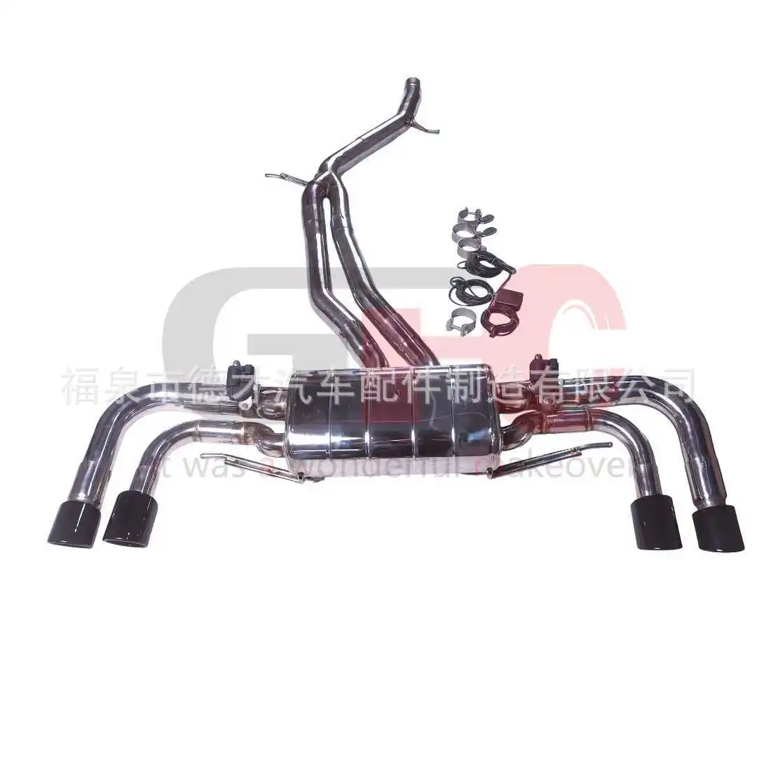 

Suitable for 18 Porsche Cayenne 3.0T modified GFC mid-tail exhaust system sports car sound wave exhaust pipe