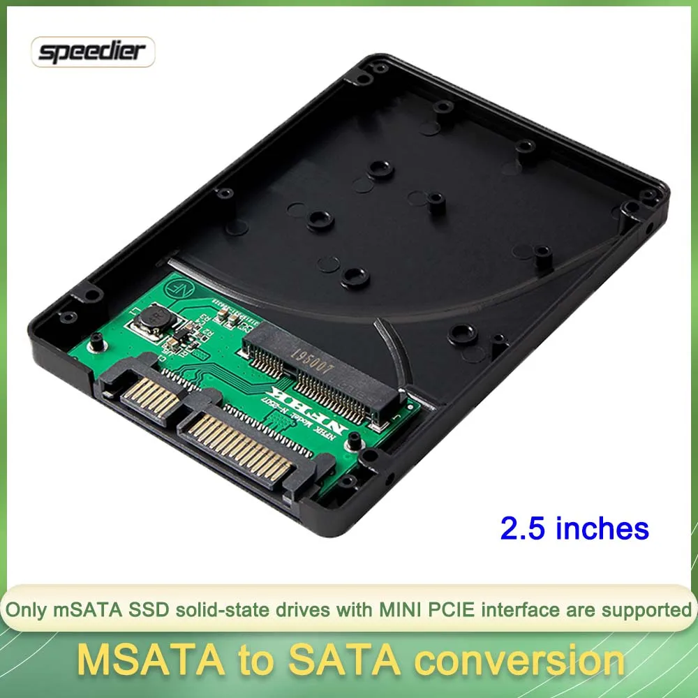 

Msata MINI PCIE To SATA Adapter Box 2.5-inch MSATA To SATA3.0 SSD Solid-state Drive Adapter Card 7MM