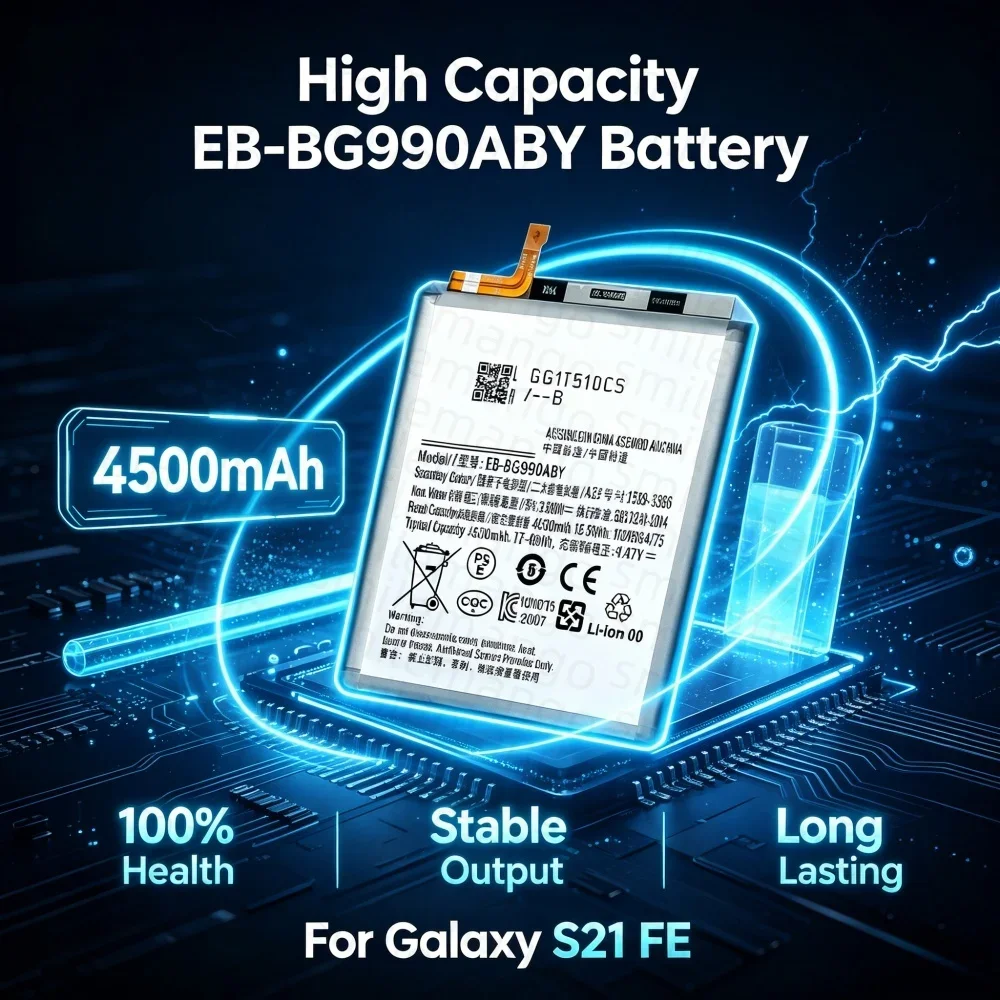 High Quanlity EB-BG990ABY 4500mAh Replacement Battery For Samsung Galaxy S21 FE 5G SM-G990