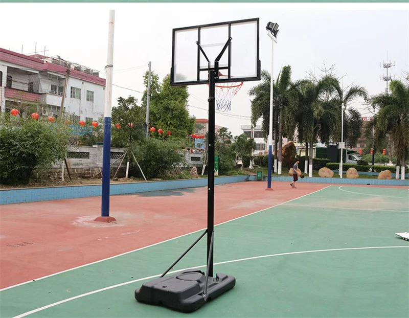Professionale Adulti Bambini Mobile Basket Stand Cerchio Sport all'aria aperta Tiro rack regolabile Cestino Cerchio Backboard Gear