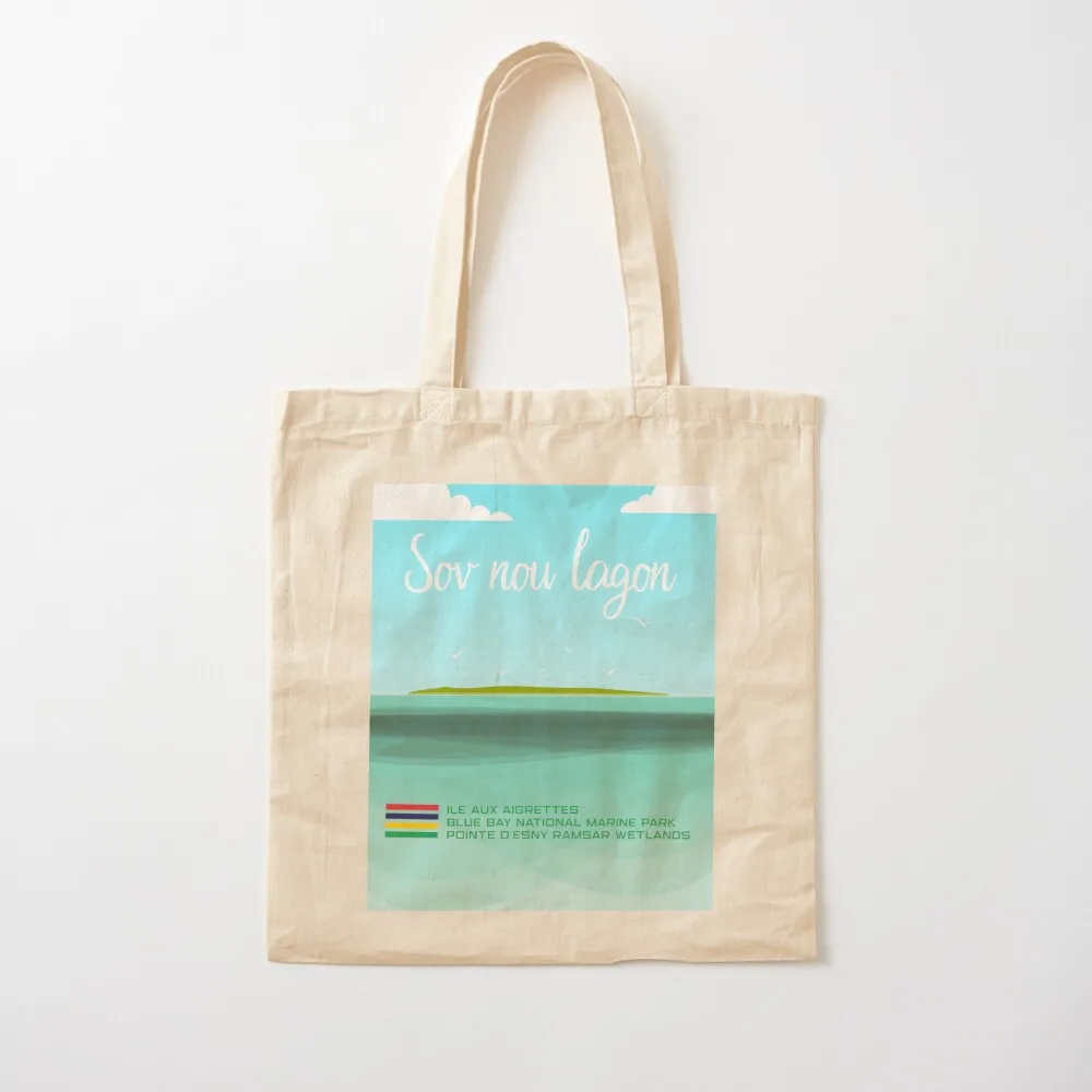 Sov nou lagon Mauritius Tote Bag Handbags women Portable shopping bag Big bag Large bags for women