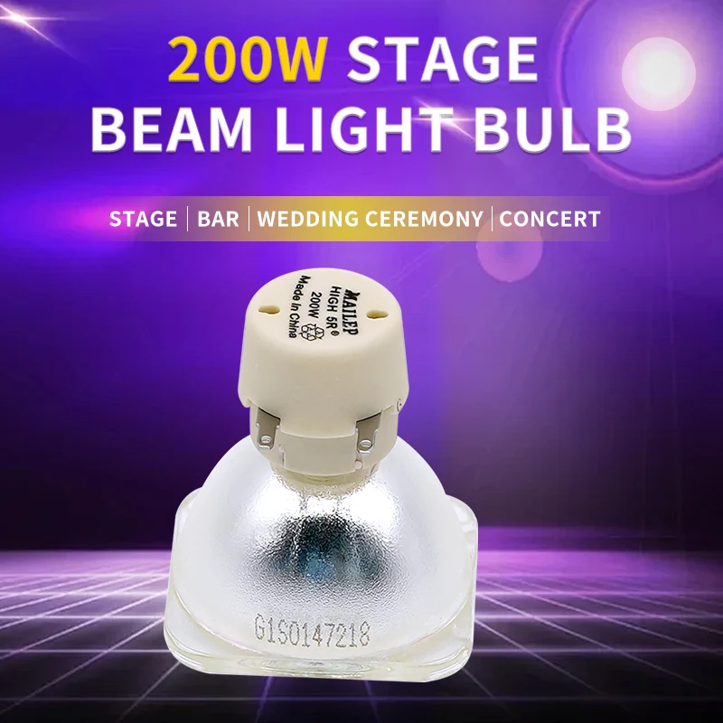 High quality Wholesale Price 200W 5R Lamp Sharpy 5R Beam Moving Head Light for KTV Bar Stage Light Bulb