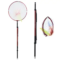 ZYZHE 3.6/4.5/5.4/6.3M Sea Rock Fishing Hand Net Folding Telescopic High Carbon Rod Metal Frame Ultralight Fishing Net Tackle