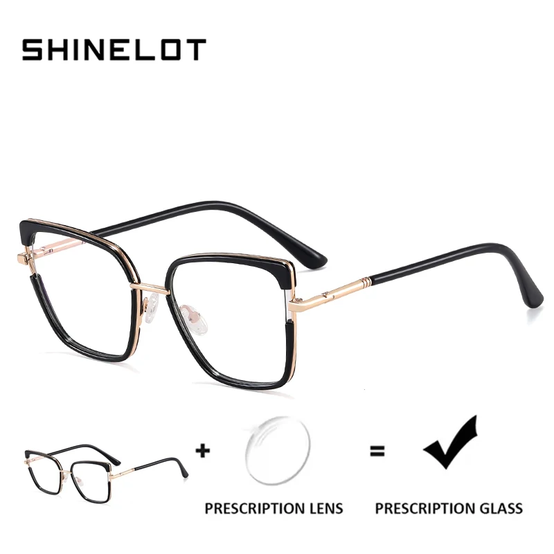 

83602 Durable Women Myopia Eyewear Delicate Prescription Glasses Cat Eye Anti Blue Light Photochromic Professional Eyeglasses