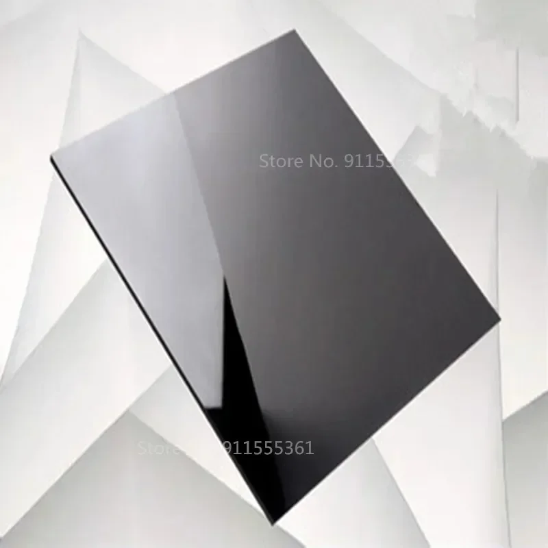 400mm*400mm Acrylic Board Glossy Pure Black Plexiglass Plastic Sheet Organic Glass Polymethyl Methacrylate