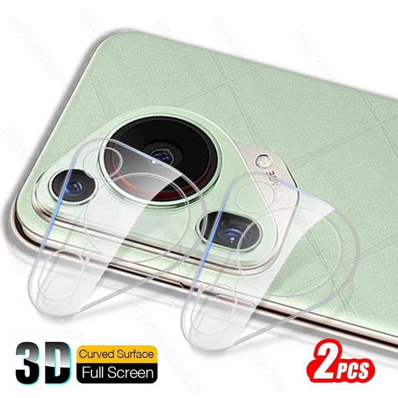 2PCS Lens Cover For Huawei Pura70 Pura 70 Ultra Pro 5G Case 3D Curved Camera Protectors Tempered Glass Huawey Pura70pro P70 P 70