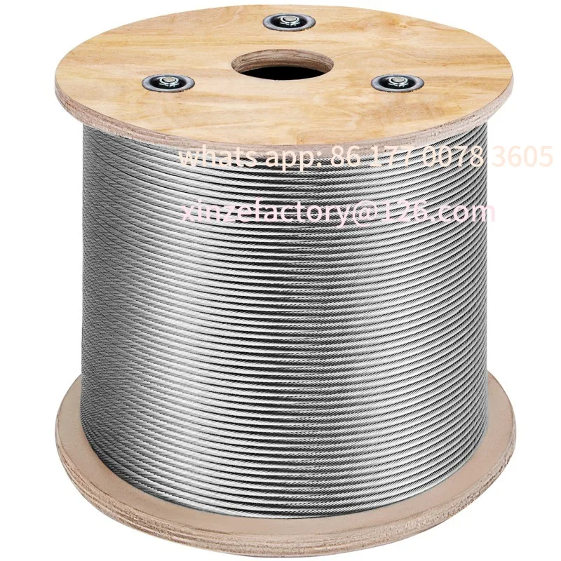

Customizable .2152M/500Ft Wire Rope 316 Stainless Steel Strong Tension Soft Fishing Lifting Cable 7*7 Clothesline 1.5MM-3.2MM