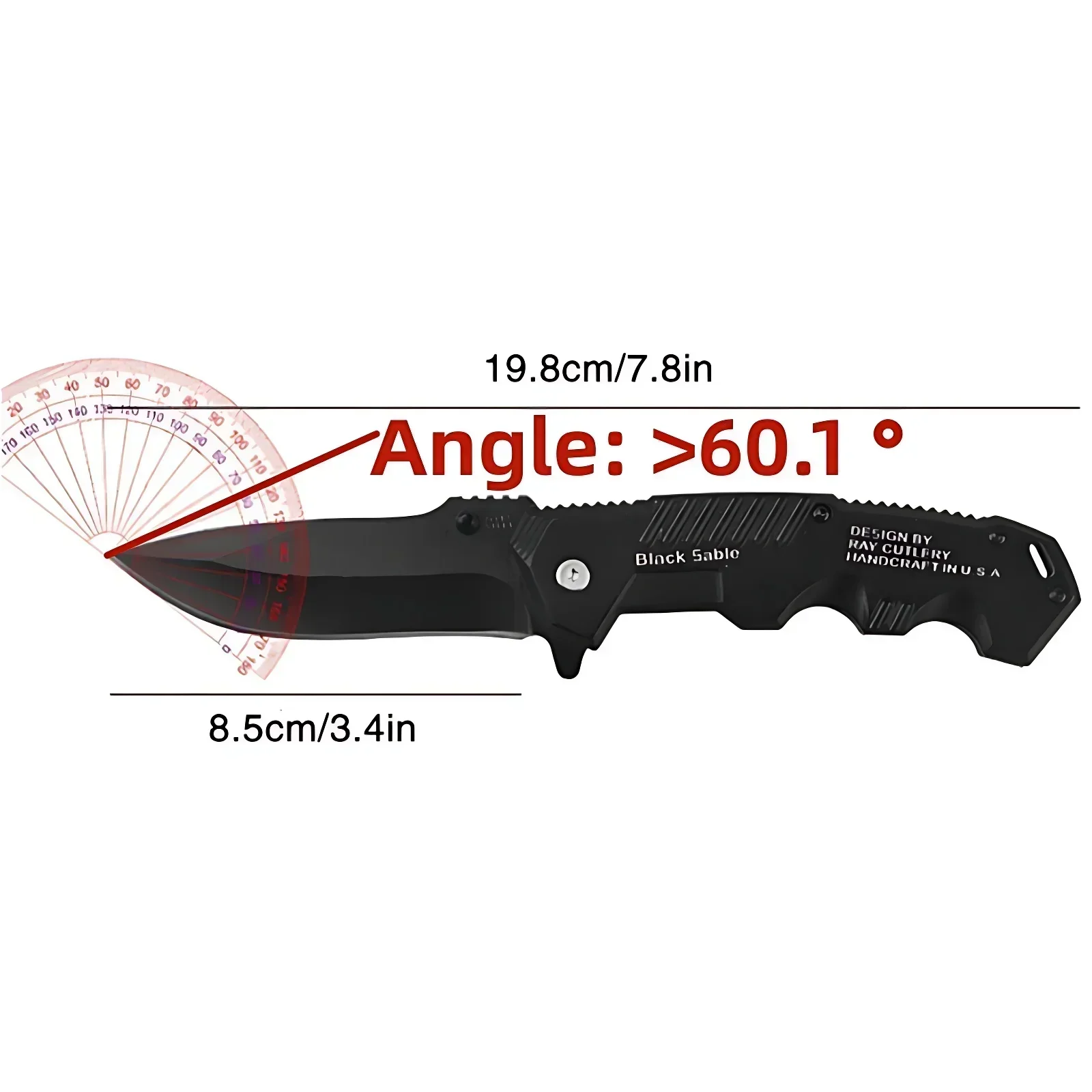 EDC Sharp Stainless Steel Folding Knife Outdoor Camping Tactical Hunting Knife Pocket Knife Sharp and Durable S/L