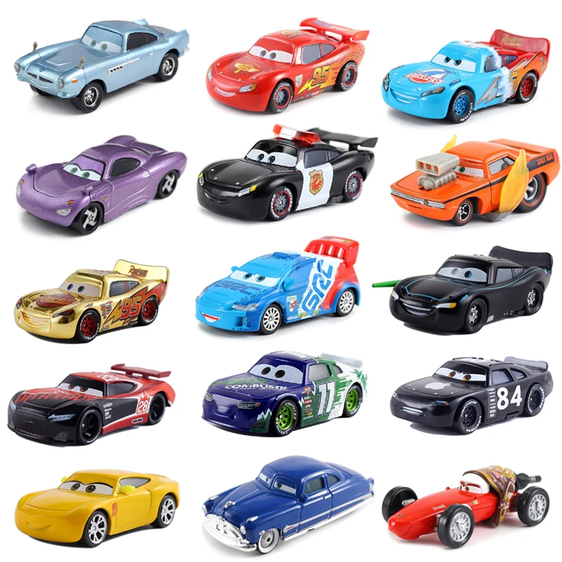 Transparent Red Card Step Disney Pixar Cars 3 Jackson Storm Smokey Diecast Metal Car Model Toy For Children Christmas Gift