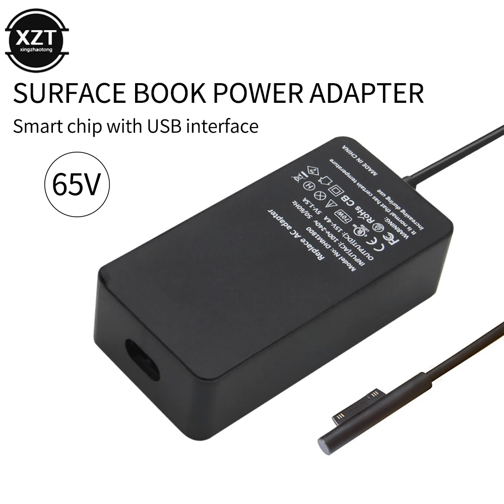 15V 4A 65W Charger Adapter Surface Laptop Book Power Supply For Pro3 Pro4 Pro5 Pro6 Pro7 Fast Charge Power Supply