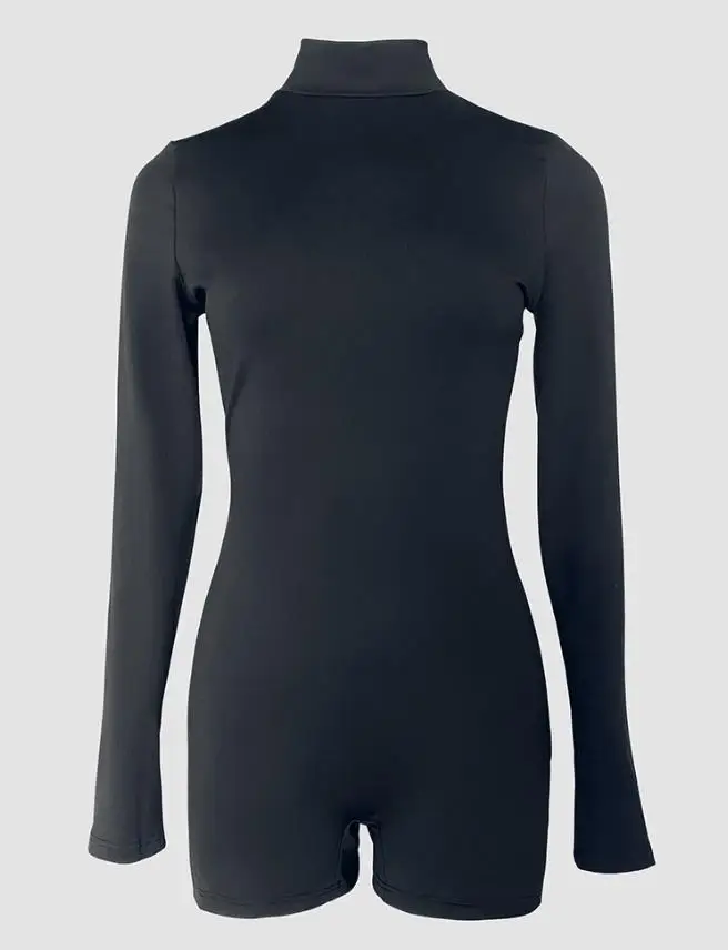 Women's Two Piece Outfits In Summer Daily Clothing High Neck Long Sleeve Backless Romper & Casual Plaid Print Pleated Skirt Sets