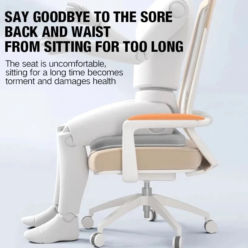 Ergonomic Memory Foam Seat Cushion Car Slow Rebound Anti-Flatten Cushion Ideal for Office Chairs, Office Chair Accessory - view 4