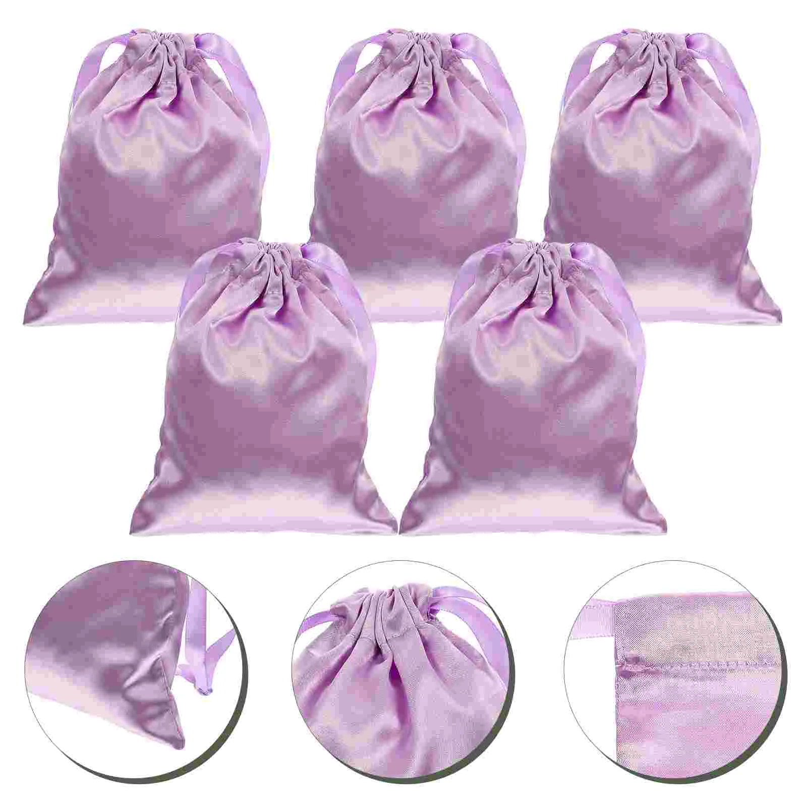 

5 Pcs Eye Mask Storage Bag Jewelry Bags Anti-scratch Drawstring Makeup Travel Wedding