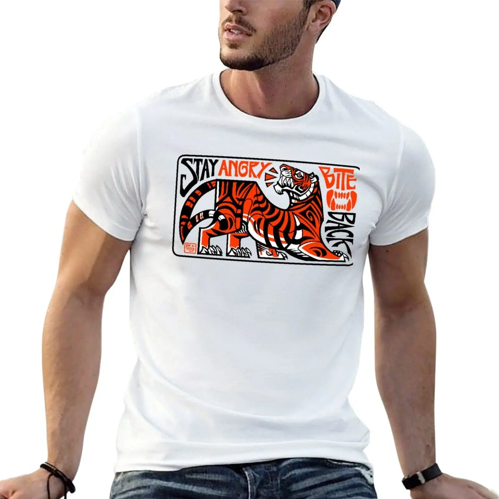 

Stay Angry, Bite Back (Light Shirt Variant) T-Shirt t shirt for man man t shirt designer T-Shirt