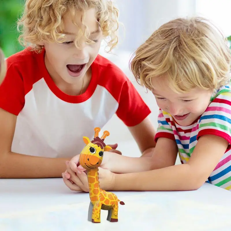 Paper Animal Puzzle Animal Shape Paper Learning Toys Montessori Animal Table Game Toy Paper Educational Toys