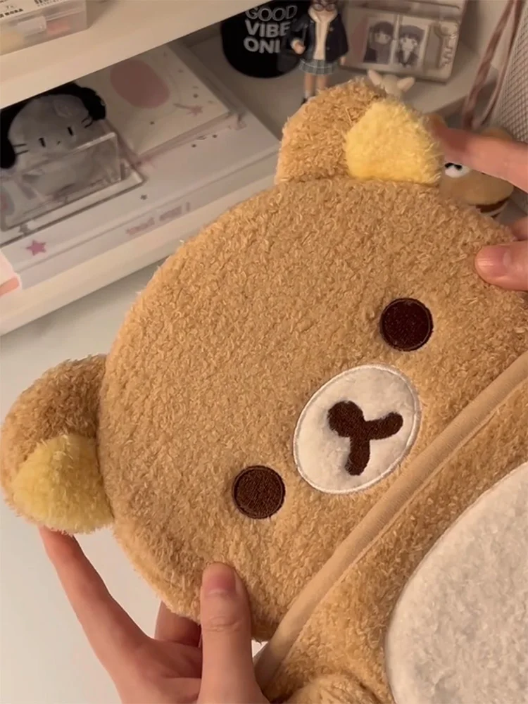 منظم تخزين معلق من Rilakkuma مع جيوب متعددة لتركيب على الحائط والباب من القطيفة لعرض المسكن الأساسية #2