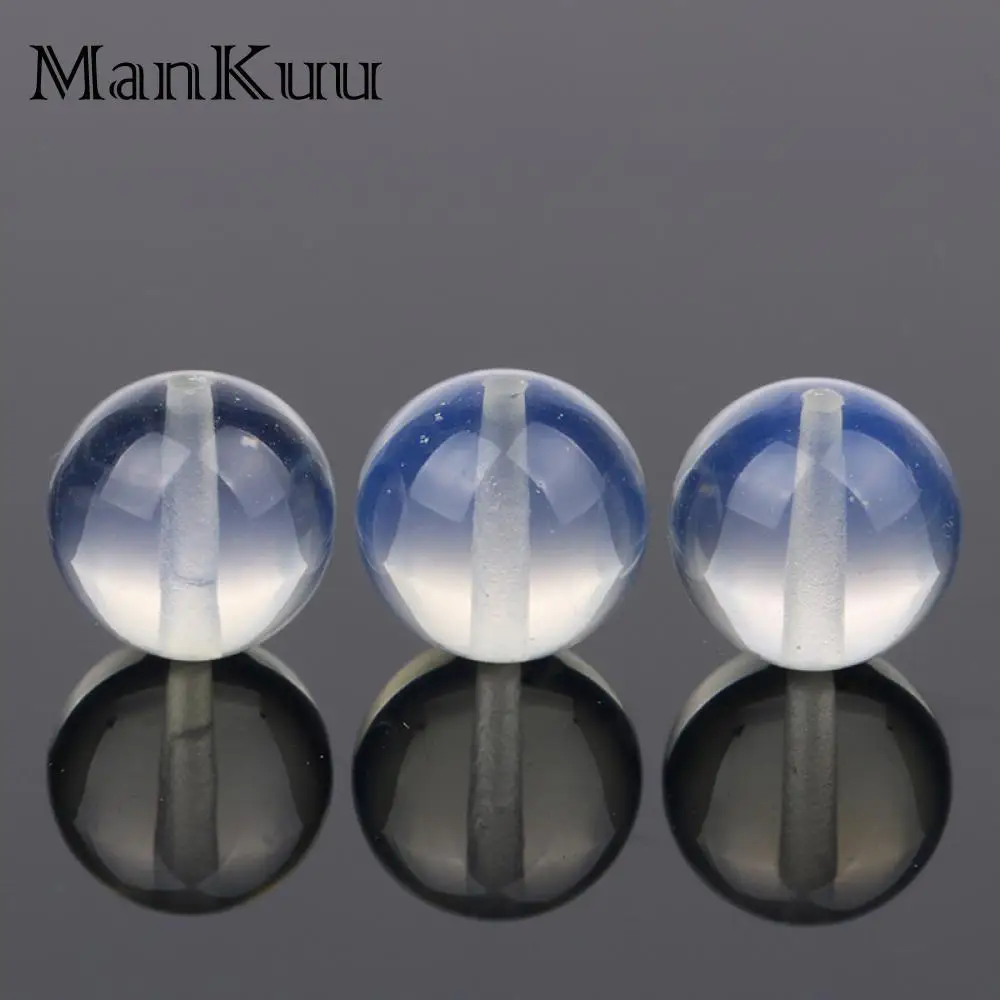 

Mankuu Crystal Moon Stone Beads For Jewelry Making DIY Bracelet Necklace10 /16/18 mm Strand 15.5''