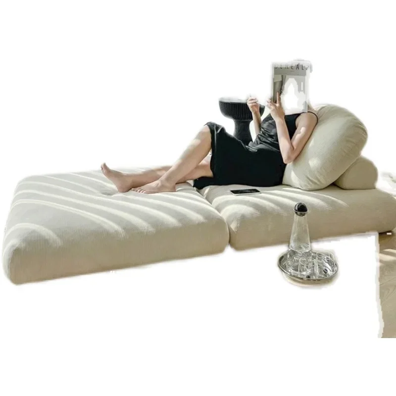 

Mochi fabric sofa single module tofu block human kennel lazy