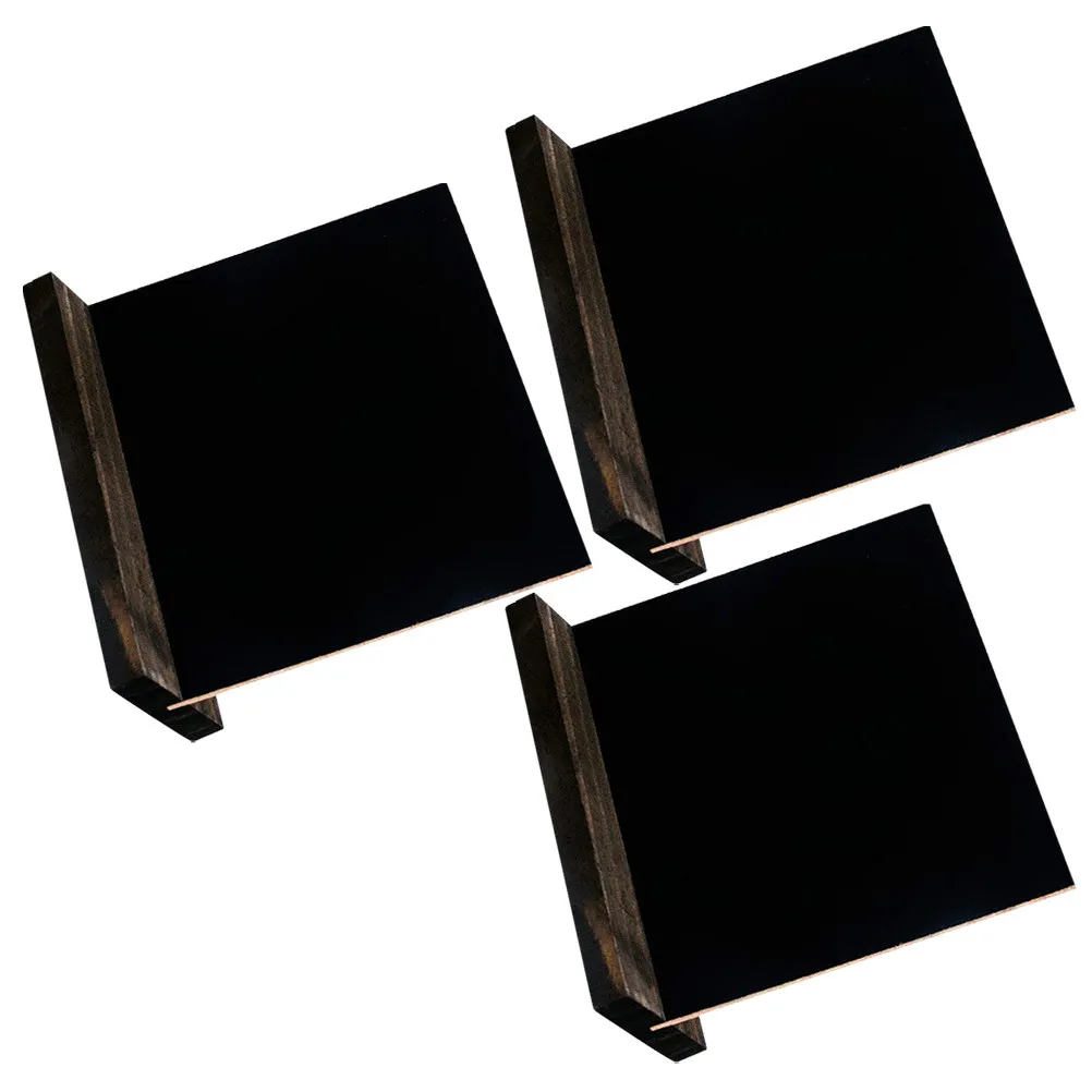 Mini pizarras de madera reutilizables, diseño vertical, bonitas pizarras decorativas para fiestas, mesa de buffet, escritura de notas, demostración, 3 uds.